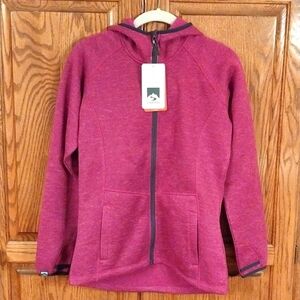Storm Creek NWT Women's Sz XS Sweater Fleece Hoodie Jacket Item 4685 Purple Pink